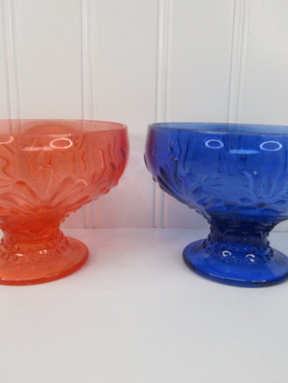 2 Pioneer Woman Ice Cream Cups Sunny Days Embossed Tritan Blue Coral 10oz New